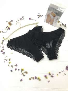 Купить Violetta трусики жіночі чорні (1шт) Oro