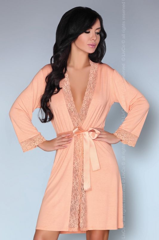 Купить Natela халат персиковий Livia Corsetti Fashion