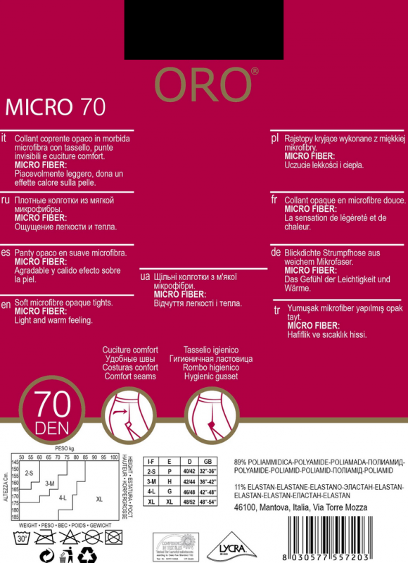 Купить  Micro 70 den колготи Nero Oro